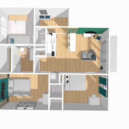 Home Ganusha Cosy 3 Chambres Parking Gratuit Balcon เกรอน็อบล์ ภายนอก รูปภาพ