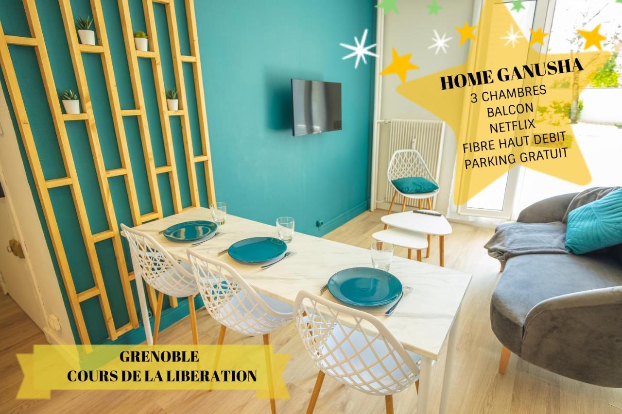 Home Ganusha Cosy 3 Chambres Parking Gratuit Balcon เกรอน็อบล์ ภายนอก รูปภาพ